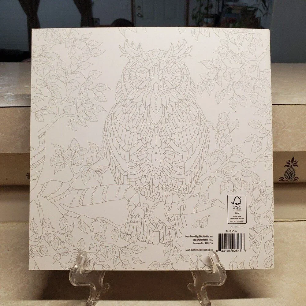 Art for Adults over 30 Animals Coloring Book Forest Stewardship Council Pencils